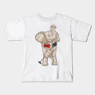 Elephant Singer Microphone Music Kids T-Shirt